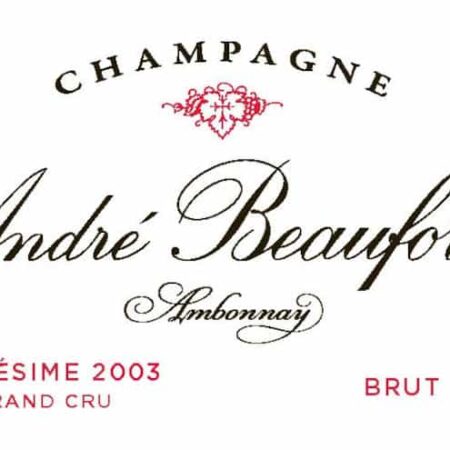 Grand Crû 2003 du domaine André Beaufort