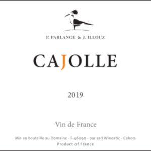 Cajolle 2019; un vin nature de Cahors élaboré par Jérémy Illouz composé de 100% de Jurançon noir