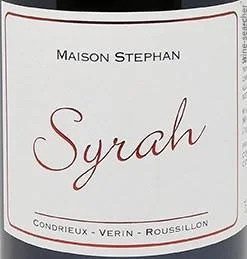 Syrah 2020, un vin nature de la maison Stephan composé à 100% de Syrah sur un sol d'anciens alluvions du Rhône