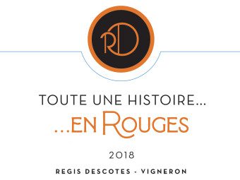Toute une histoire en Rouge 2019, 60% Syrah, 40% Gamay, vin nature de Regis Descotes, Coteaux du Lyonnais
