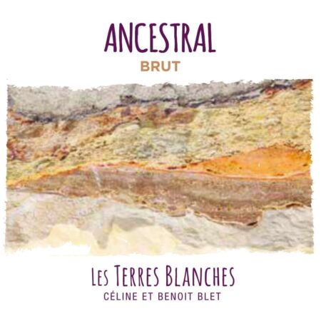 "Ancestral Brut" issus du cépage Chenin et élaboré par le domaine "Les Terres Blanches" à Oiron dans la Loire